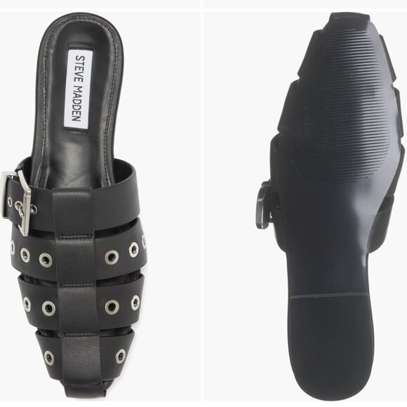 NEW Steve Madden Ladera Mule (Women) 9M, BLACK LEATHER - Picture 7 of 7